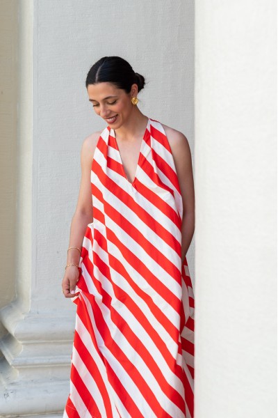 Maxi φόρεμα με ρίγες