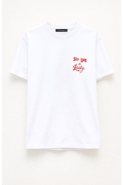 T-SHIRT LUMINA SIT LIKE A LADY