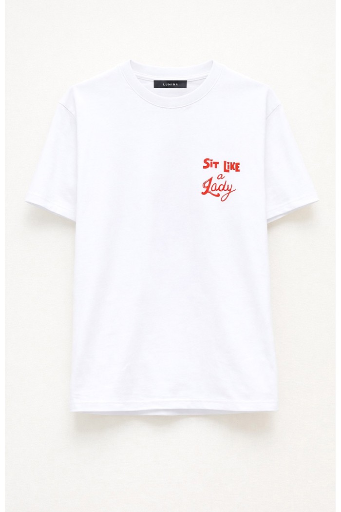 T-SHIRT LUMINA SIT LIKE A LADY