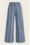 Portofino Striped Jean Wide-Leg Pants