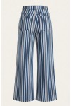 Portofino Striped Jean Wide-Leg Pants