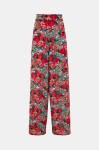 Pants Red Floral