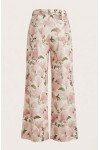 Jean Pants Wide Leg Floral 