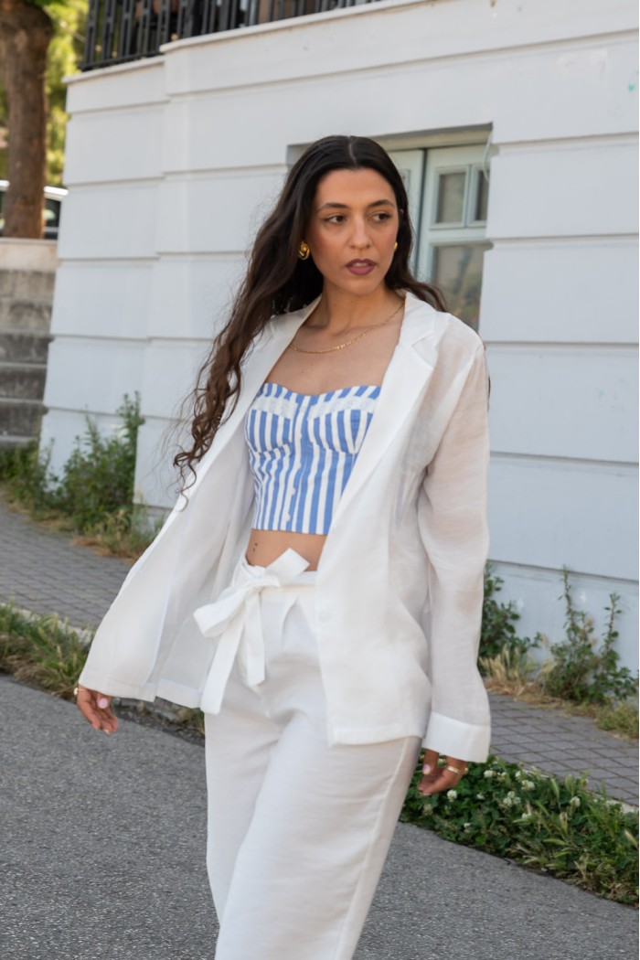 Λευκό πουκάμισο-σακάκι 