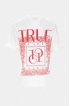 Oversized T Shirt True White With Red LOGO